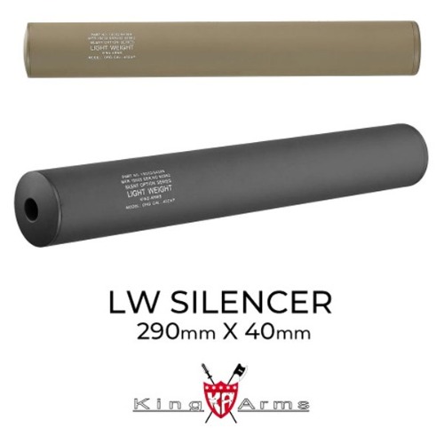kingarms LW Silencer 40X290mm(BK/DE) 소음기/킹암스