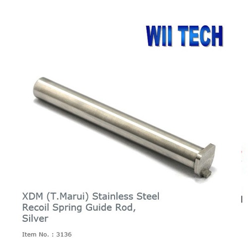 WII Tech社 XDM (T.Marui) Stainless Steel Recoil Spring Guide Rod, Silver /리코일 스프링 가이드