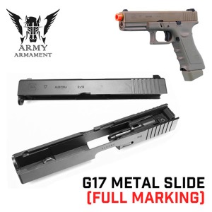 ARMY G17 Metal Slide with Full Marking(BK/DE)/메탈 슬라이드 @