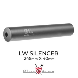 kingarms LW Silencer 40 x 245mm(BK) 소음기/킹암스