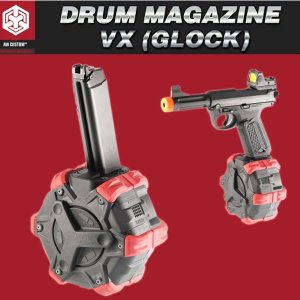 AW Drum Magazine - VX (Glock)/ 드럼 탄창 @br