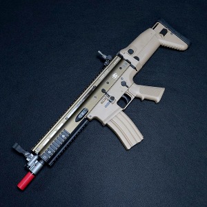 [건스토리 특가 10% 할인] WE CYBERGUN FN SCAR-L TAN Ver. 가스블로우백 / 라이센스 버젼 (정가 690,000원)