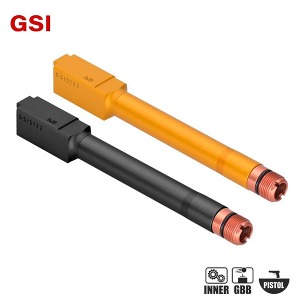 [블랙입고] GSI Non Tilting Outer Barrel for MARUI / KJW Glock 34 Gen3 /아웃바렐 (BK/GOLD) @b