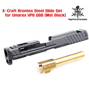 X-Craft Brontes Steel Slide Set for Umarex VP9 GBB [Mat Black]