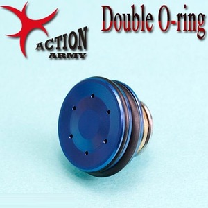 [Action Army]7075 CNC Piston Head / Double O-ring /AEG @
