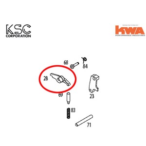 KSC(KWA) HK45 System7 (Part no.28)