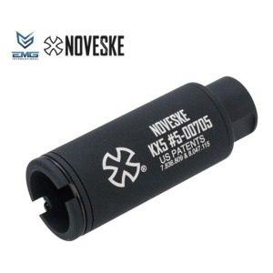 EMG Noveske Flash Hider w/ Built-In ACETECH Lighter S Ultra Compact Rechargeable Tracer (Model: KX5 / Black)/ 발광기