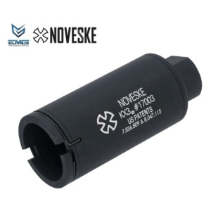 EMG Noveske Flash Hider w/ Built-In ACETECH Lighter S Ultra Compact Rechargeable Tracer (Model: KX3 / Black)/ 발광기