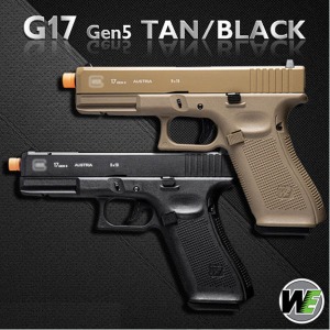 (매장입고) WE G17 Gen5 핸드건 (BK/TAN) 5세대/(글록17)GBB