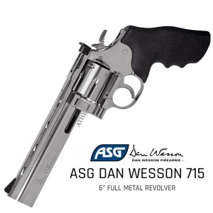 ASG DANWESSON 715 Revolver 6Inch Full Metal Ver. 핸드건(덴웨슨 715 리볼버)+메탈탄피세트