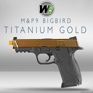 WE Big Bird M&amp;P9 / Titanium Gold Meta Slide 핸드건