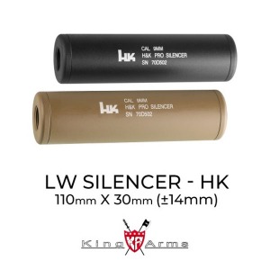 kingarms LW Silencer 30X110mm(BK/DE) 소음기/킹암스 @