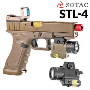 SOTAC STL-4 GUN LIGHT &amp; Laser (배터리제공) @b