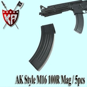AK Style M4 100 Rds Magazine (1개 / 5개 Set) @