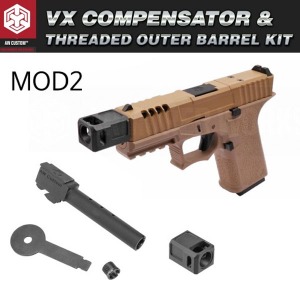 [MOD2] VX Compensator + Threaded Outer Barrel Kit (WE/AW G17/G19) /아웃바렐 키트 @b