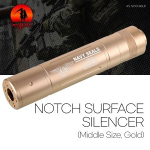Kublai Gold Notch Surface Silencer -14mm 골드 소음기 (각인 선택) @나이츠@hkd