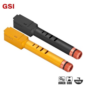 GSI Non Tilting Outer Barrel for MARUI Glock 18C /아웃바렐 (BK/GOLD) @a